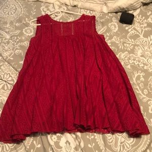 Red free people dress